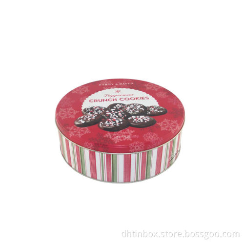 embossed cookies tin, biscuit packing box, brownie storage box
